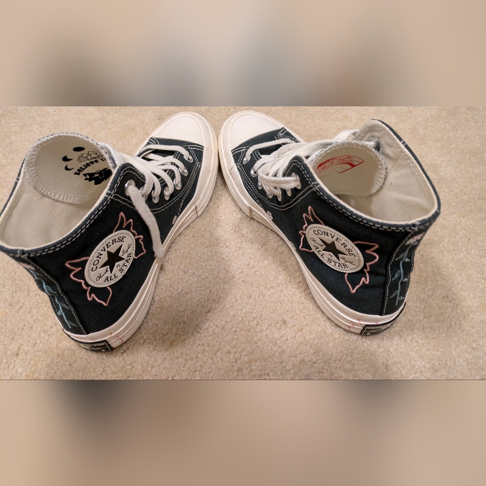 Converse All Star High-Top Rare Floral Embroidery Sneakers
